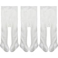 thumbnail image 1 of Baby Girls Tights Cable Knit Leggings Stockings Cotton Pantyhose for Newborn Infants Toddlers 3/6 Pack, 1 of 1