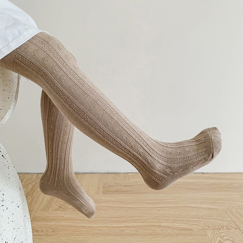 Baby Girls Tights Cable Knit Leggings Stockings Cotton Warm Pantyhose