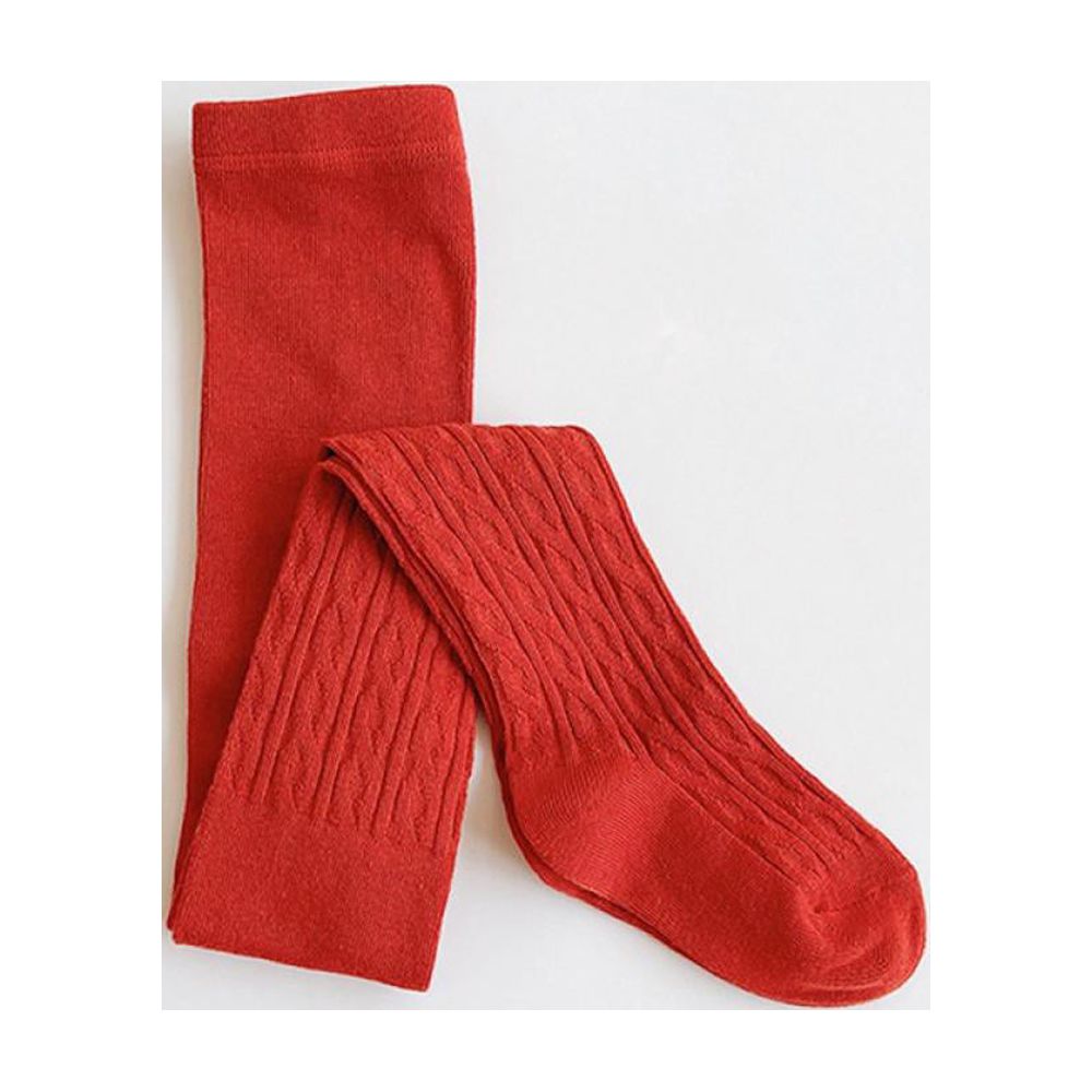 Baby Girls Tights Cable Knit Leggings Stockings Solid Pantyhose Infants