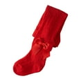 thumbnail image 1 of Baby Girls Tights Cable Knit Seamless Leggings with Bow Toddler Girl Cotton Warm Pantyhose, 1 of 6
