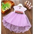 thumbnail image 1 of Baby Girls Toddler Flower Dress Sleeveless Infant Wedding Bridesmaid Birthday Party Pageant Tutu Tulle Princess Dresses for 0-2 Years, 1 of 2