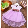 thumbnail image 1 of Baby Girls Toddler Flower Dress Sleeveless Infant Wedding Bridesmaid Birthday Party Pageant Tutu Tulle Princess Dresses for 0-2 Years, 1 of 2