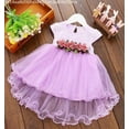 thumbnail image 1 of Baby Girls Toddler Flower Dress Sleeveless Infant Wedding Bridesmaid Birthday Party Pageant Tutu Tulle Princess Dresses for 0-2 Years, 1 of 2