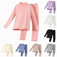 thumbnail image 1 of Baby Girls And Toddler Long Sleeve Top And Pants Snug Fit Cotton 2 Piece Pajama Set,6-12 Months 12-24 Months 2t 3t 4t 5t 6t 7t 8t 9t Children Pink 7-8 Years, 1 of 6