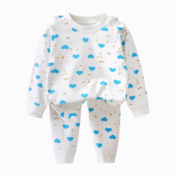 Baby-Girls And Toddler Long Sleeve Top And Pants Snug Fit Cotton 2 Piece Pajama Set,non‑shrinking 6-12 Months 12-24 Months 2t 3t 4t 5t 6t 7t 8t 9t Children 9-12 Months