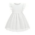 thumbnail image 1 of Baby Girls Tulle Dress Toddler Kids Sleeveless Casual Party Dresses 18M-6T, 1 of 8