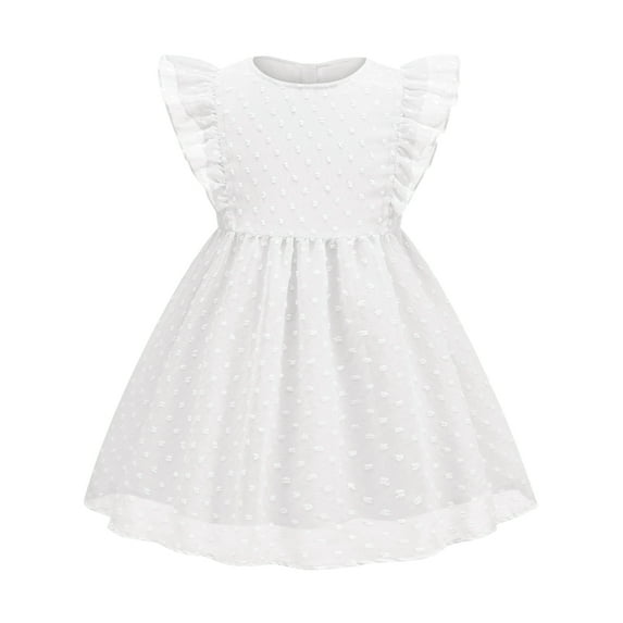 Baby Girls Tulle Dress Toddler Kids Sleeveless Casual Party Dresses 18M-6T
