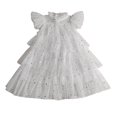 thumbnail image 1 of Baby Girls Tutu Dress Toddler Cotton Tutu Dress Fly Sleeve Infant Tulle Dresses Summer Princess Party Dress, 1 of 4