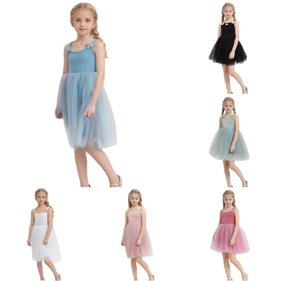 Baby Girls Tutu Dress Toddler Tutu Dress Dresses Girl Sleeveless Dress 4t Girl Dress 2-3 Years