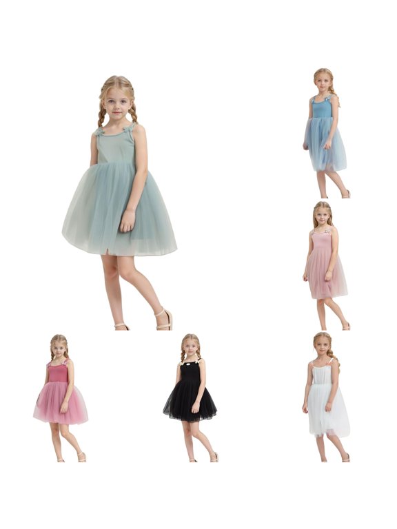 Baby Girls Tutu Dress Toddler Tutu Dress Dresses Girl Sleeveless Dress 4t Girl Dress 4-5 Years