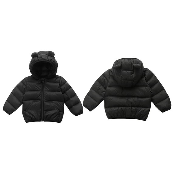 Baby Girls Winter Coat,Baby Boys Puffer Coat Bear Ear Hooded Jacket Long Sleeve Light Winter Coats for Baby Boys Kids Fall Jacket Winter Baby Girl Clothes