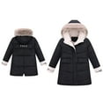 thumbnail image 1 of Baby Girls Winter Coat,Baby Boys Puffer Coat Mid-length Hooded Jacket Zipper Up Down Coats For Baby Girls Winter Warm Outerwear Baby Winter Clothes, 1 of 9