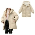 thumbnail image 1 of Baby Girls Winter Coat,Baby Boys Puffer Coat Mid-length Hooded Jacket Zipper Windproof Jacket Outwear For Kids Baby Winter Warm Outerwear Baby Boy Clothes, 1 of 5
