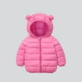 thumbnail image 1 of Baby Girls Winter Coat,Baby Girls Puffer Coat Baby Hoodie with Bear Ear Zipper Up Down Coats for Kids Baby Boys Winter Down Coat Baby Boy Clothes, 1 of 5
