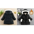 thumbnail image 1 of Baby Girls Winter Coat,Baby Girls Puffer Coat Mid-length Hooded Jacket Zipper Windproof Jacket Outwear For Baby Boys Winter Down Coat Baby Boy Clothes, 1 of 4