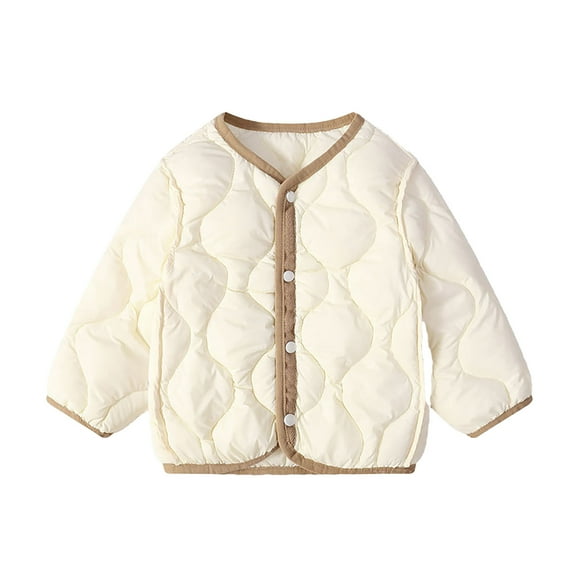 Baby Girls Winter Coat Cartoon Printed Solid Color Lightweight Jacket Windproof Coats for Baby Girls Winter Outfits for Girls 3-4 Years