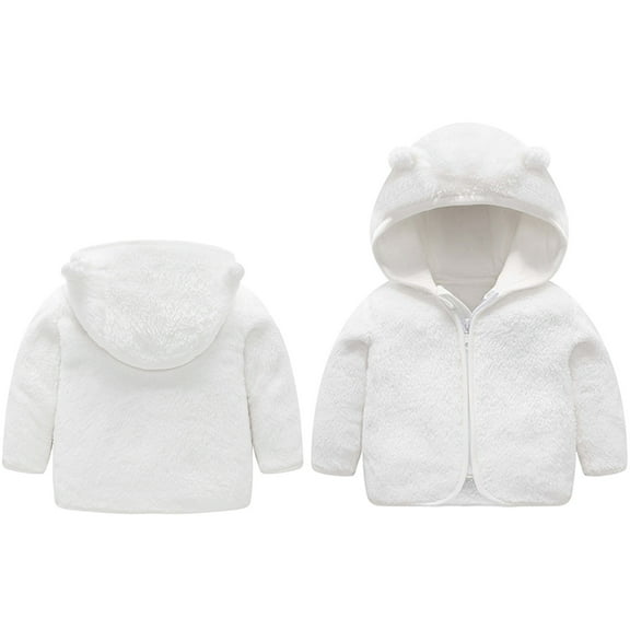 Baby Girls Winter Coat Cute Bear Ear Hooded Jacket for Baby Boys Kids Winter Jacket Baby Girl Winter Clothes 3-4 Years