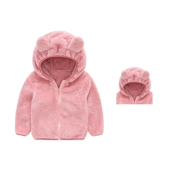 Baby Girls Winter Coat Jacket Bear Ear Hooded Jacket for Baby Child Winter Coat Baby Winter Clothes 12-18 Months
