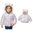 thumbnail image 1 of Baby Girls Winter Coat,Infant Puffer Coat Bear Ear Hooded Jacket Zipper Up Down Coats For Baby Boys Outerwear Coats Warm Thick Clothes, 1 of 6
