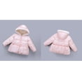 thumbnail image 1 of Baby Girls Winter Coat,Kids Puffer Coat Mid-length Hooded Jacket Long Sleeve Light Winter Coats For Baby Girls Baby Girl Jacket Warm Thick Clothes, 1 of 9