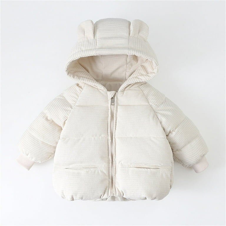 Baby Girls Winter Coat Toddler Puffer Coat Bear Ear Cute Jackets