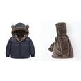 thumbnail image 1 of Baby Girls Winter Coat,Toddler Puffer Coat Bear Ear Hooded Jacket Lightweight Puffer Jacket for Baby Girls Baby Girl Jacket Winter Baby Girl Clothes, 1 of 4