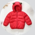 thumbnail image 1 of Baby Girls Winter Coat,Toddler Puffer Coat Cute Bear Ear Hooded Jackets with Pockets Thicken Windproof Zipper Warm Outwear for Toddler Baby Thick Parka Warm Thick Clothes, 1 of 3