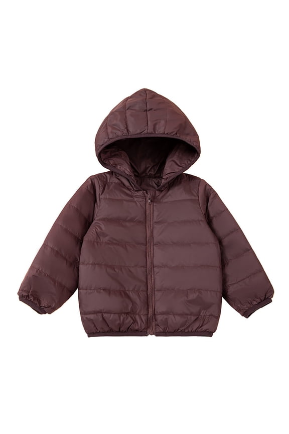 Baby Girls Winter Down Coat Hooded Jacket Windproof Down Coats Baby Boys Winter Jacket 6-9 Months