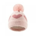 thumbnail image 1 of Baby Girls Winter Hat Toddler Beanie Cold Weather Warm Pompom Hat, 1 of 7