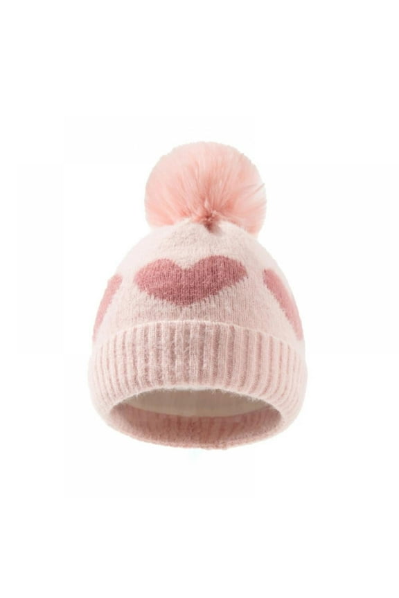 Baby Girls Winter Hat Toddler Beanie Cold Weather Warm Pompom Hat