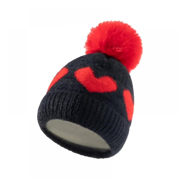 Baby Girls Winter Fleece Hat Toddler Beanie Cold Weather Warm Pompom Hat