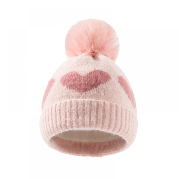 Baby Girls Winter Hat Toddler Beanie Cold Weather Warm Pompom Hat
