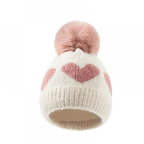 Baby Girls Winter Hat Toddler Beanie Cold Weather Warm Pompom Hat