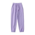 thumbnail image 1 of Baby Girls' and Toddler Skinny Chino Pants Toddler Baby Boys Girls Candy Color Solid Color Leggings Casual Kids Sports Pants Purple 4 Years, 1 of 5