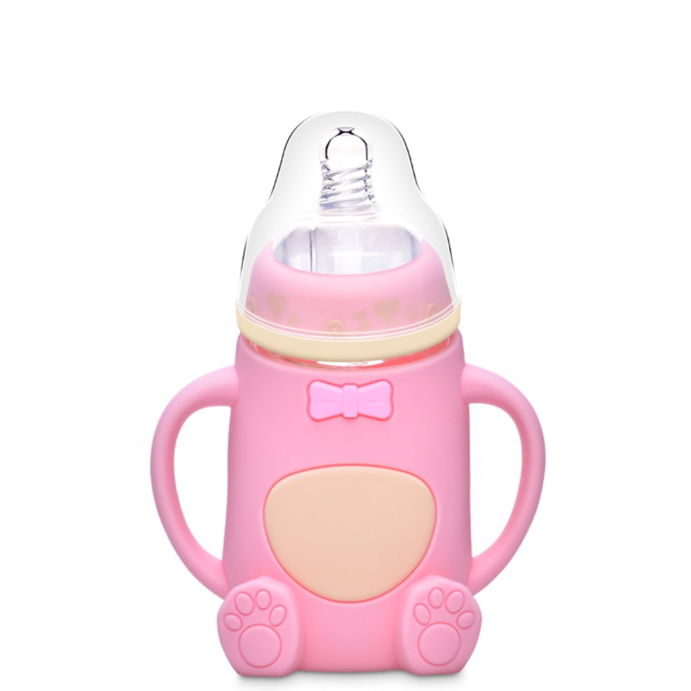 Baby Glass Bottle, best babyshower gift, Feeding Bottle Drinking Cups 240ml, best baby bottle, best glass bottles