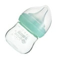 thumbnail image 1 of OUNONA Wide Neck Glass Baby Bottle Set for Feeding and Breastfeeding 2pcs, 1 of 8