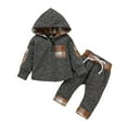 thumbnail image 1 of Baby Golf Outfit Unisex Toddler Boy Outfits 2T 6T Toddler Boy Clothes Plaid Shirt + Pants 2 Pieces Boy Winter Spring Outfits Set sets, 1 of 4