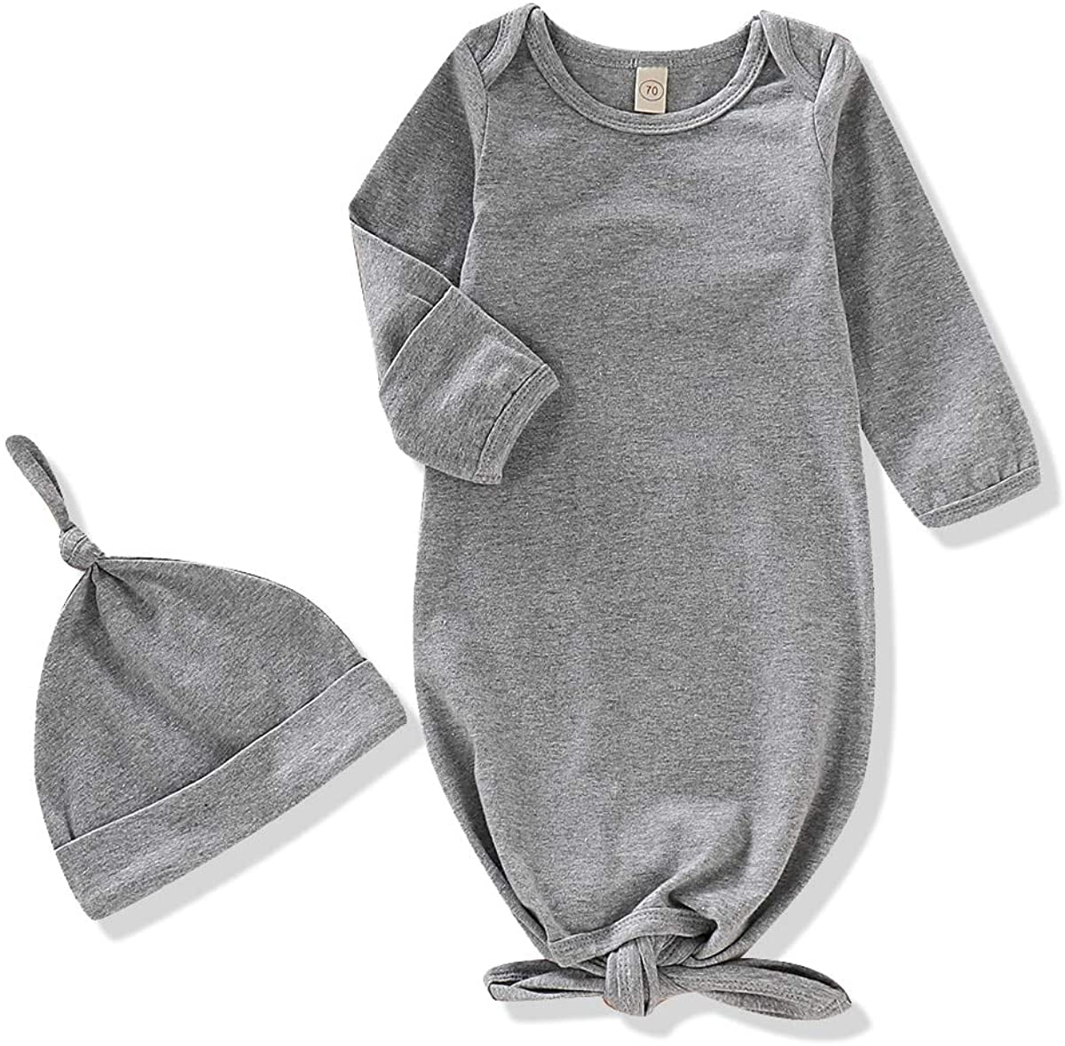 Infant Gown, Knitted with Elastic Bottom, 0-6 Month
