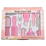 Baby Grooming & Health Kits,10 Pcs Baby Grooming Healthcare Kit,Baby Care Accessories Baby Health Care Set Baby Nail Clipper Scissors Hair Comb Brush Nose Cleaner for Toddler Infant Nursing Grooming