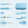 thumbnail image 1 of Baby Grooming Kit, 10 in 1 Baby Hair Brush/Nail Clipper/Nose Cleaner/Finger Toothbrush/Nail Scissors/Manicure Kit for Baby Care Keep Healthy and Clean (Blue), 1 of 8