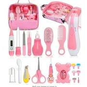 Baby Grooming Kit, 20 in 1 Newborn Baby Essentials for Newborn Infant Toddlers, Pink