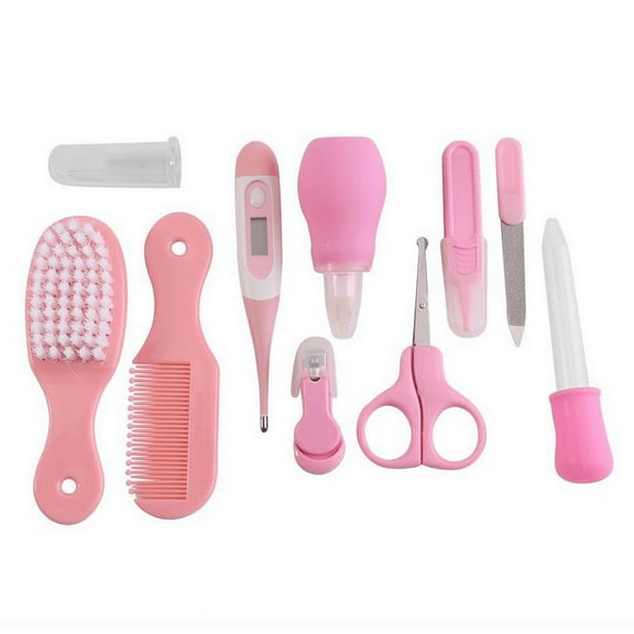 Baby Grooming Kit, Baby Health Care Kit, Newborn Baby Care Accessories, 10PCS Baby Health Care Set Portable Baby Care Kit, Safety Cutter Baby Nail Kit for Nursing Baby Heath and Grooming