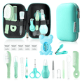 thumbnail image 1 of Baby Grooming Kit, Infant Safety Care Set with Hair Brush Comb Nail Clipper Nasal Aspirator,Baby Essentials Kit for Newborn Girls Boys (Green Baby Grooming kit), 1 of 5