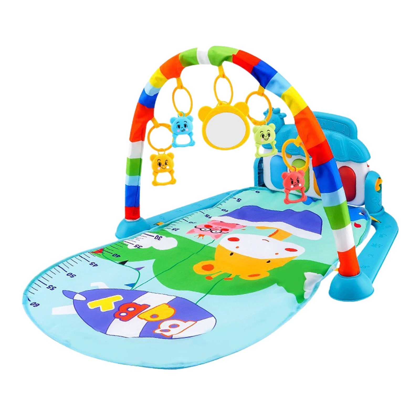 Baby Gym Play Mats Musical Activity Center for Newborn Infant Piano Babies Play Mat Music & Light Newborn Infant Gifts C