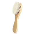 thumbnail image 1 of Baby Hair Brush with Wooden Handle and Super Soft Goat Bristles for Newborns & Toddlers, 1 of 8