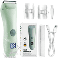 thumbnail image 1 of Baby Hair Clippers, Professional Quiet Hair Trimmer for Kids and Toddler, Waterproof & Rechargeable Cordless Hair Cutting Machine for Children, with LCD Display, 1 of 8