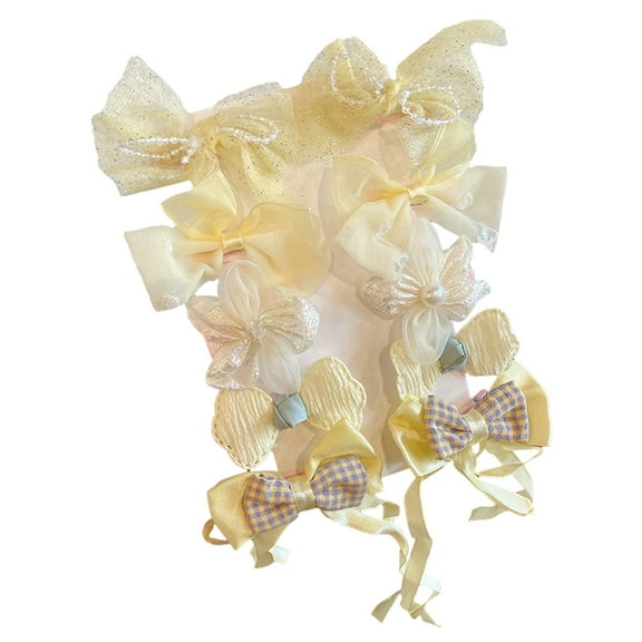 Baby Hair Clips, Girls Hair Accessories, Colorful Flower Snap Hair Clips for Toddlers Teens Kids, Non Slip Mini Bow Barrettes Set Of 10 Pcs