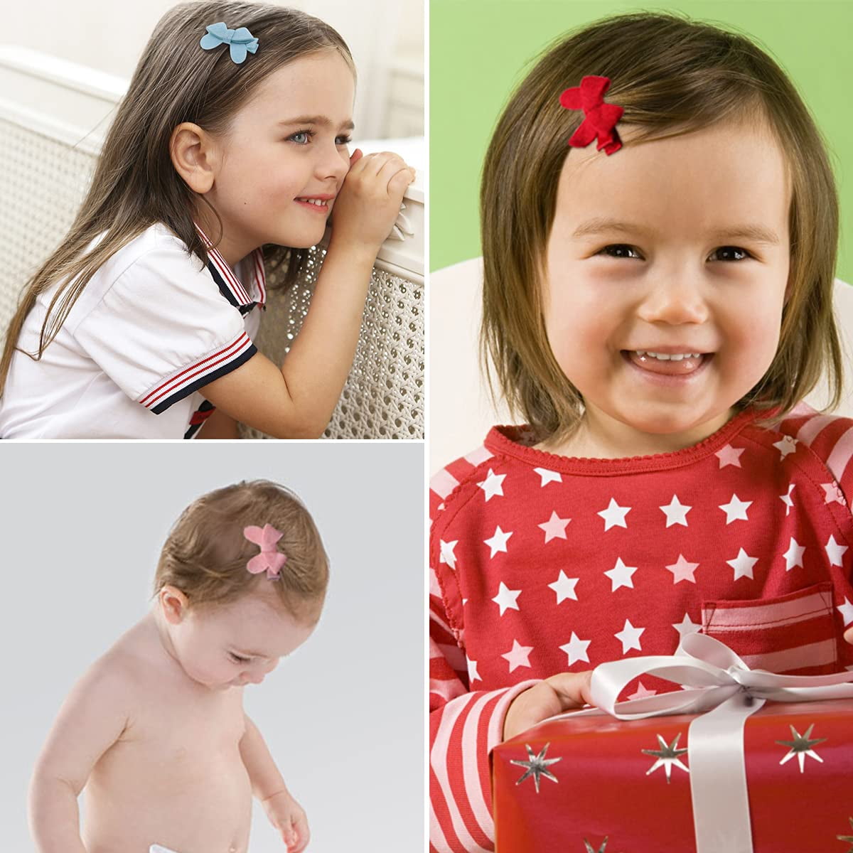 Lot De Barrettes à Cheveux Gymboree - Couleurs Rose, Orange, Jaune, Vert - Occasion Très Bon état