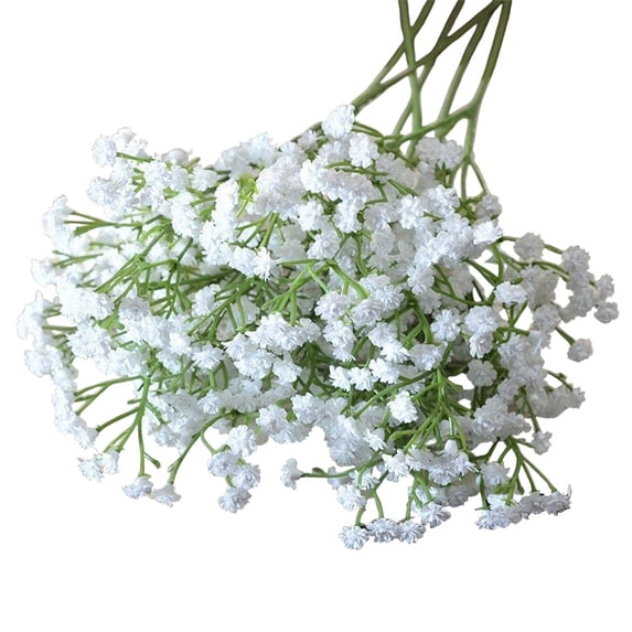 Baby Hair Clips with Artificial Baby's Breath Flowers for Decoration and Wedding Hair Accessories, 2-Pack, 5.9 in