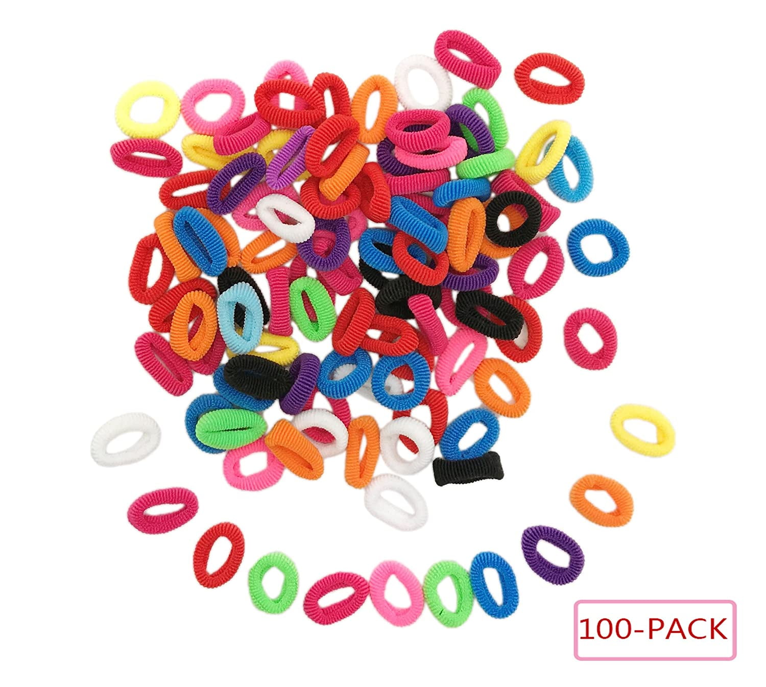 300 Pcs Baby Girls Hair Ties - Small Size Elastic Hair Ties For Baby Girls In - Foto 8